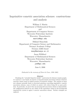 Imprimitive Cometric Association Schemes: Constructions and Analysis