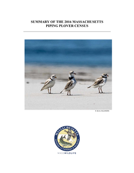 Summary of the 2016 Massachusetts Piping Plover Census