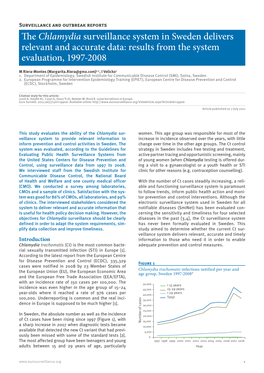 The Chlamydia Surveillance System in Sweden Delivers Relevant and Accurate Data: Results from the System Evaluation, 1997-2008