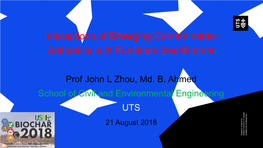 3.2.3 Interactions of Emerging Contaminant