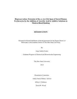 Extension of the Ex Vivo Life Span of Stored Human Erythrocytes by the Addition of Ascorbic Acid to Additive Solutions in Modern Blood Banking