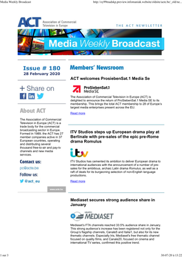 Media Weekly Broadcast