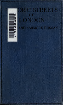 Historic Streets of London : an Alphabetical Handbook