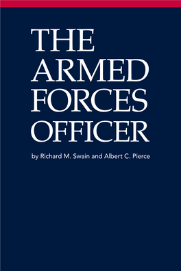 THE ARMED FORCES OFFICER by Richard M