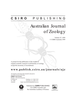 Australian Journal of Zoology