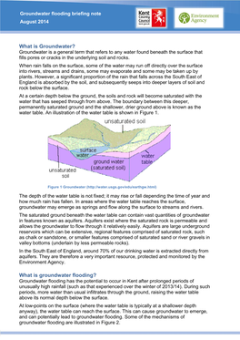 Groundwater Flooding Briefing Note August 2014