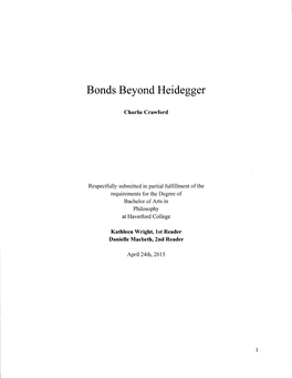 Bonds Beyond Heidegger