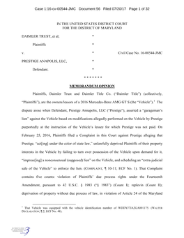 Case 1:16-Cv-00544-JMC Document 56 Filed 07/20/17 Page 1 of 32