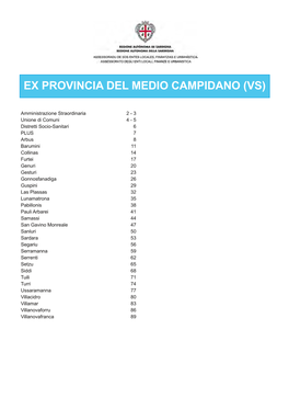 Ex Provincia Del Medio Campidano (Vs)