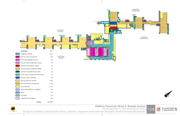 Edificio Terminal. Nivel 2. Estado Actual Escala Doble Carta: 1 / 1.000