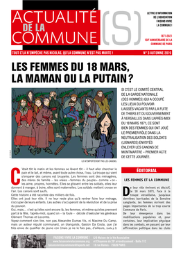 Actualité(S) De La Commune N°3 Automne 2019