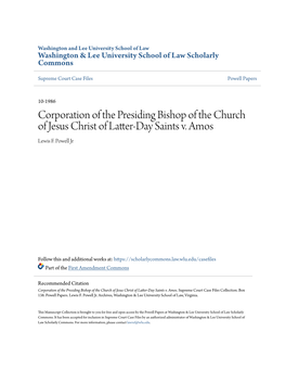 Corporation of the Presiding Bishop of the Church of Jesus Christ of Latter-Day Saints V