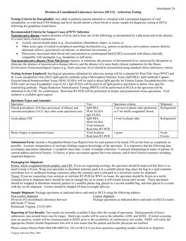 (DCLS) - Arbovirus Testing