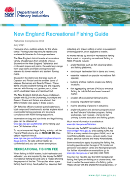 New England Recreational Fishing Guide