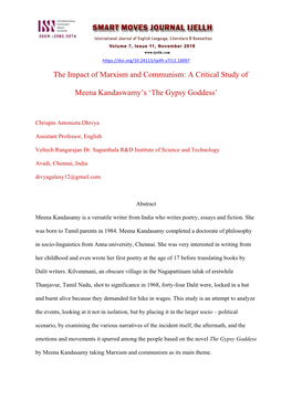 The Impact of Marxism and Communism: a Critical Study Of