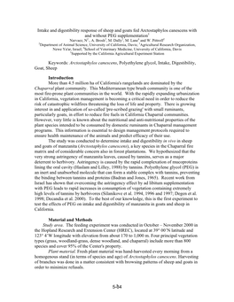 Optimizing Planned Herbviory for Control of Manzanita