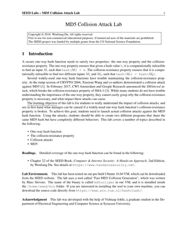 MD5 Collision Attack Lab 1