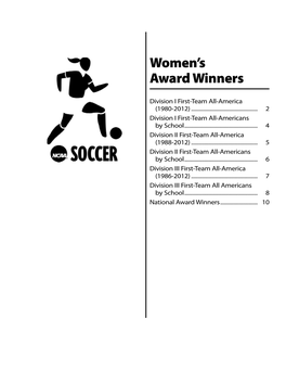 Women's Award Winners