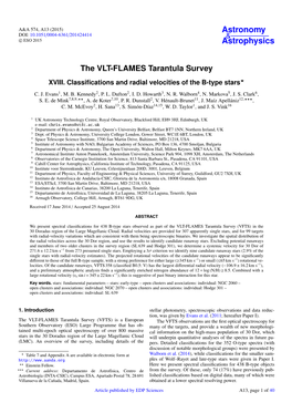 The VLT-FLAMES Tarantula Survey XVIII
