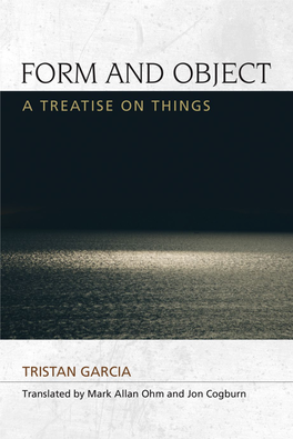 Form and Object Speculative Realism