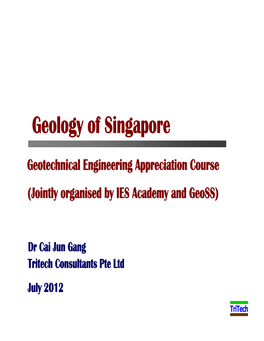 Geology of Singapore