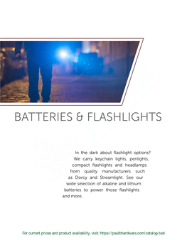 Batteries & Flashlights