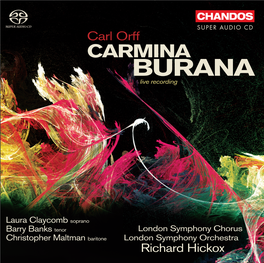 CARMINA BURANA Live Recording