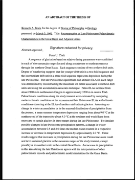 Reconstruction of Late Pleistocene Paleoclimatic Characteristics in the Great Basin and Adjacent Areas