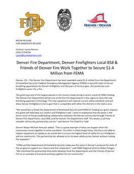 DFD FEMA Grant 22412