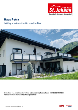 Haus Petra in Kirchdorf in Tirol
