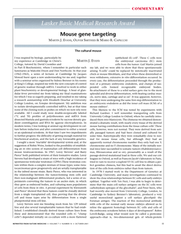 Lasker Gene Targeting