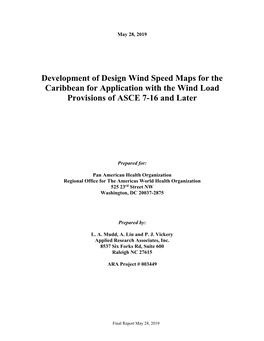 Development of Design Wind Speed Maps for the Caribbean for Application with the Wind Load Provisions of ASCE 7-16 and Later