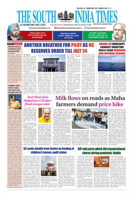 Milk Flows on Roads As Maha Farmers Demand Price Hike