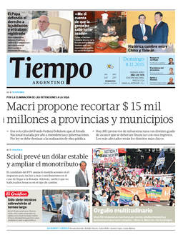 Macri Propone Recortar $ 15 Mil Millones a Provincias Y Municipios