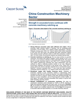 China Construction Machinery Sector