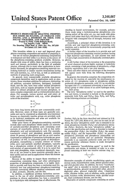 United States Patent Office Patented Oct