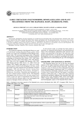 Early Cretaceous Palynomorphs, Dinoflagellates and Plant Megafossils from the Rajmahal Basin, Jharkhand, India