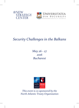 Security Challenges in the Balkans