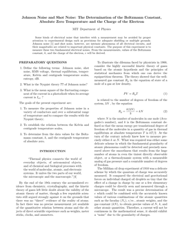 Johnson Noise and Shot Noise: the Determination of the Boltzmann Constant, Absolute Zero Temperature and the Charge of the Electron