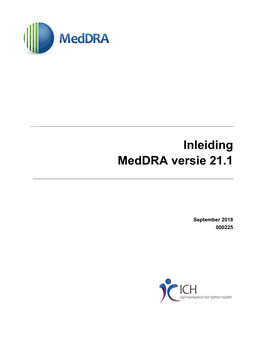 Inleiding Meddra Versie 21.1