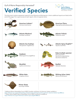 Verified Species