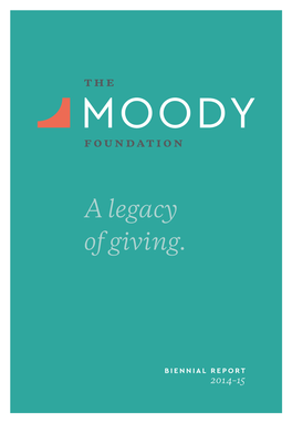 A Legacy of Giving
