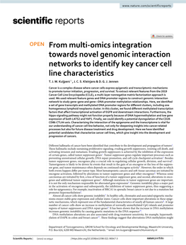 From Multi-Omics Integration Towards Novel Genomic Interaction Networks