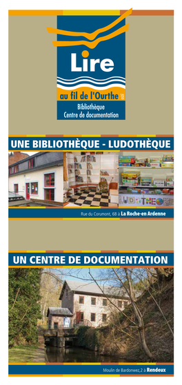 Lire Au Fil De L'ourthe • Centre De Documentation • Bibliothèque