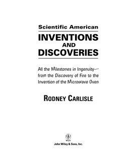 Scientific American INVENTIONS and DISCOVERIES