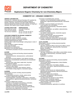 Department of Chemistry