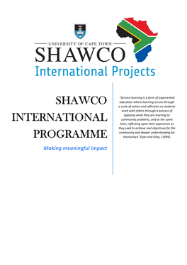 SHAWCO International Programme