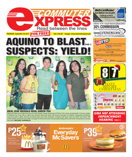 Aquino to Blast Suspects: Yield!