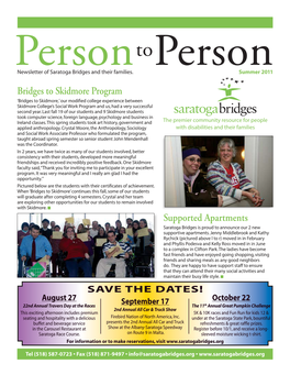 Bridges to Skidmore Program Supported Apartments