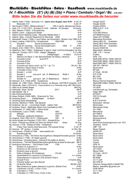 Blockflöten - Noten - Handbuch IV